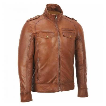 Men fashion leather varsity jackets