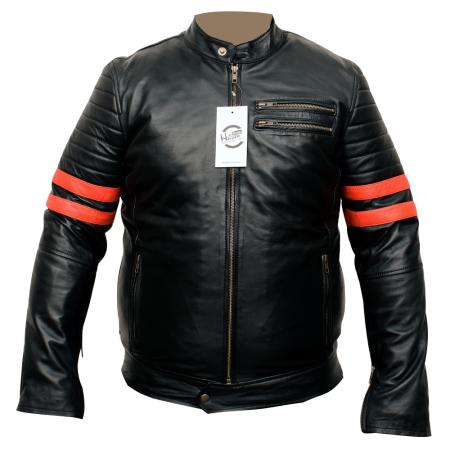 Chaqueta de cuero de moda para hombre