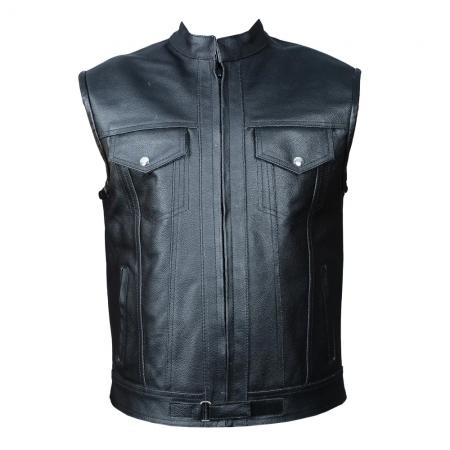 New design leather vest