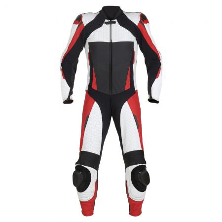 Men's Motorbike Cowhide Real Leather Racing Suit