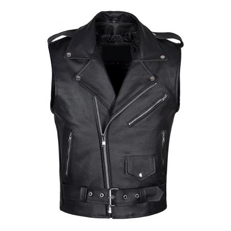 Gilet en cuir pour hommes