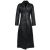 Women long sheepskin leather down coat