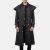 Latest Designs New Winter Men's Black Leather Long Coats