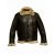 Men leather fur jacket