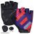 REDRUM Cycling half short finger Gloves Bicycle Bike MTB BMX ✅PROMOTION PRICE✅GEL PALM✅PULLER TABS✅GRIP