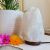 100% Natural Rare White Himalayan Rock Salt Lamp on Wooden Base for Home Decor