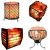 Himalayan Natural Salt Air Purifying Basket Lamp With Salt Chunks, Bulb & Wire